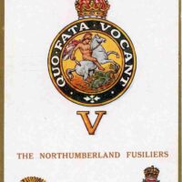 WW1 REGIMENTAL BADGES - "THE NORTHUMBERLAND FUSILIERS"